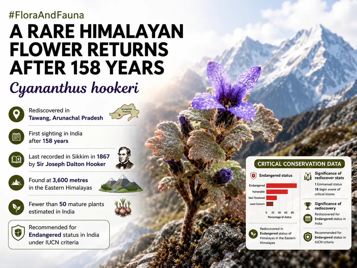 Purple Bloom of the Himalayas: Scientists Rediscover a Flower India Hadn't Seen in 158 Years