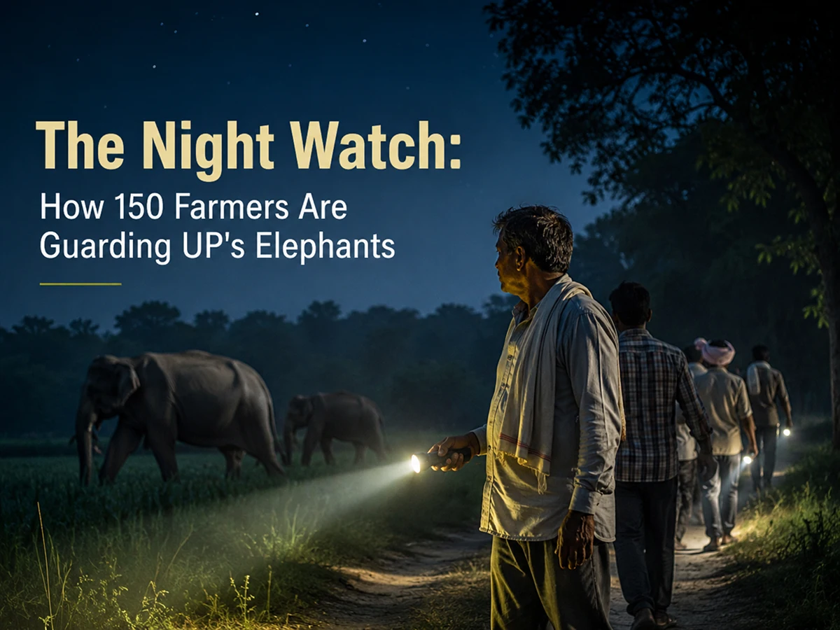 The Night Watch: How 150 Farmers Are Guarding UP's Elephants