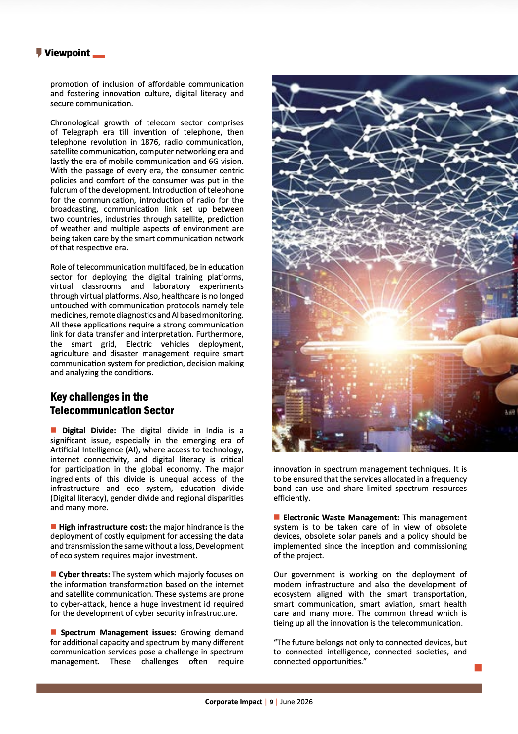 Evolution of Telecommunications and Its Role in Building a Digital ...